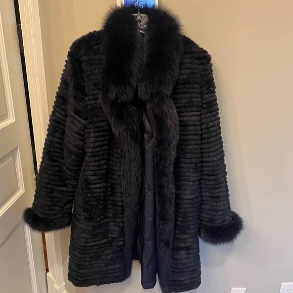 Blue Duck reversible duck down shearling coat NEW - Picture 1 of 8